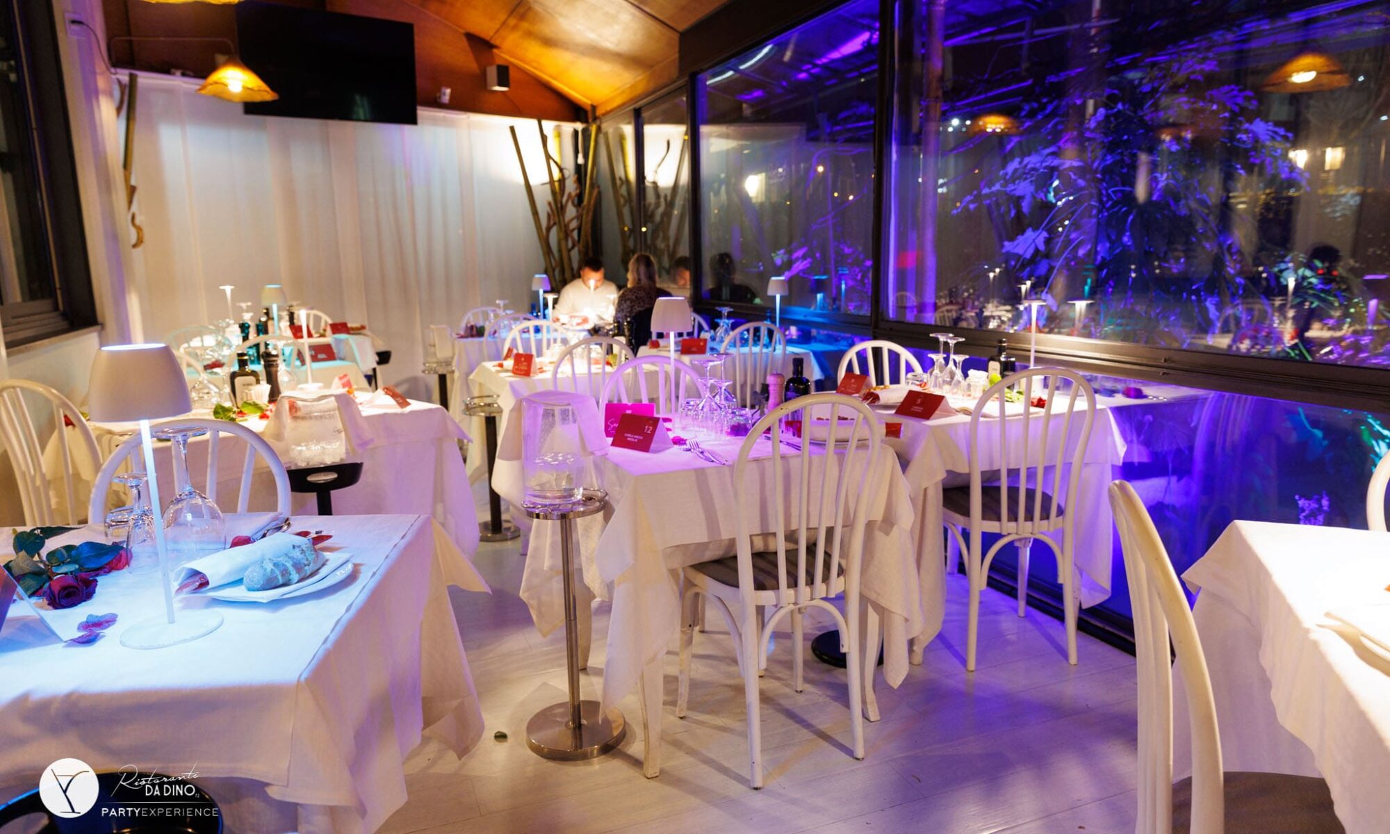 Foto allestimento sala blue san valentino