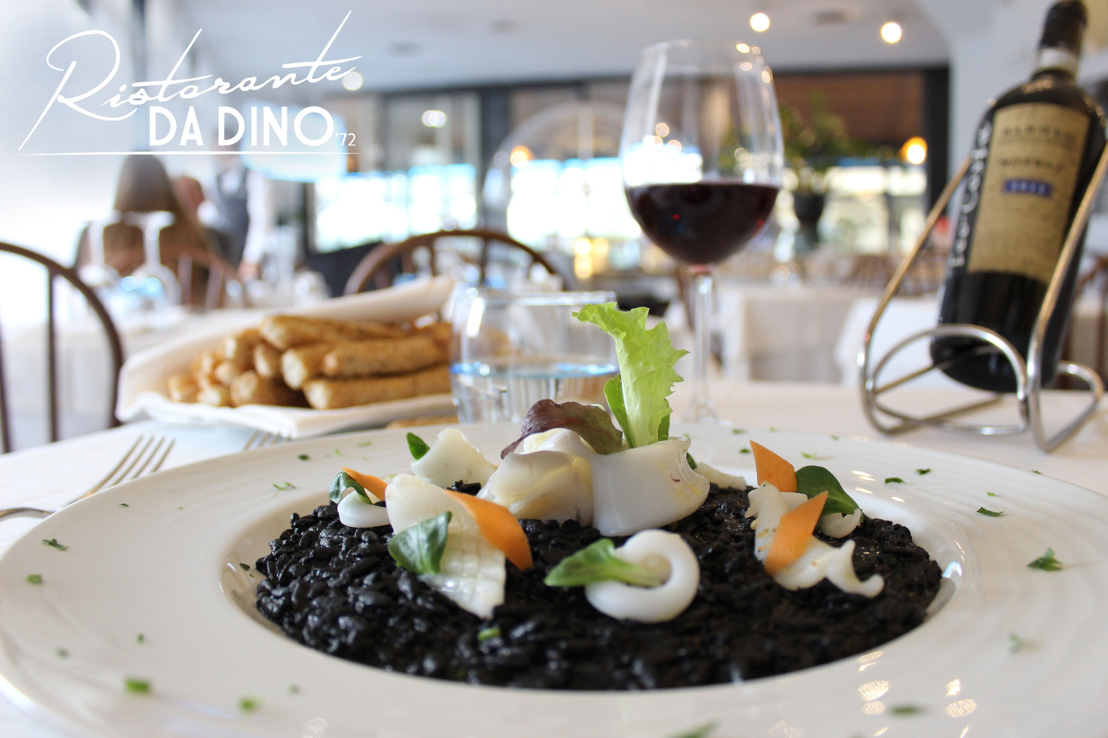 Riso nero - Pranzo di Ferragosto al ristorante Da Dino