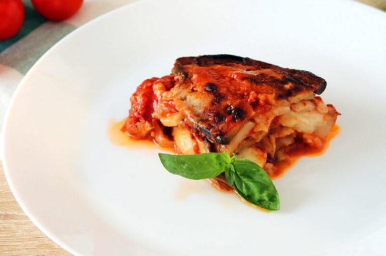 Parmigiana di melanzane - Ricette vegetariane ristorante Da Dino a Torino