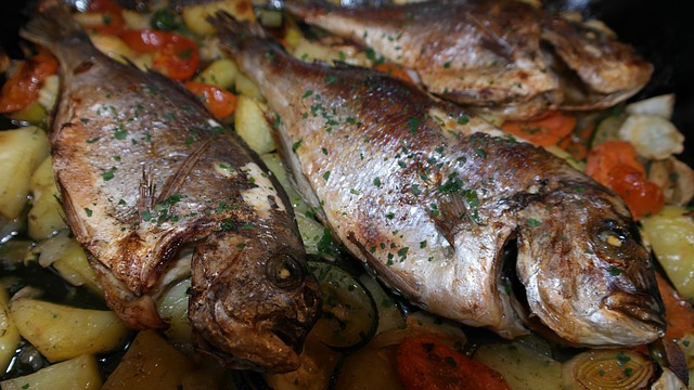Branzino grigliato - pesce e carne alla griglia