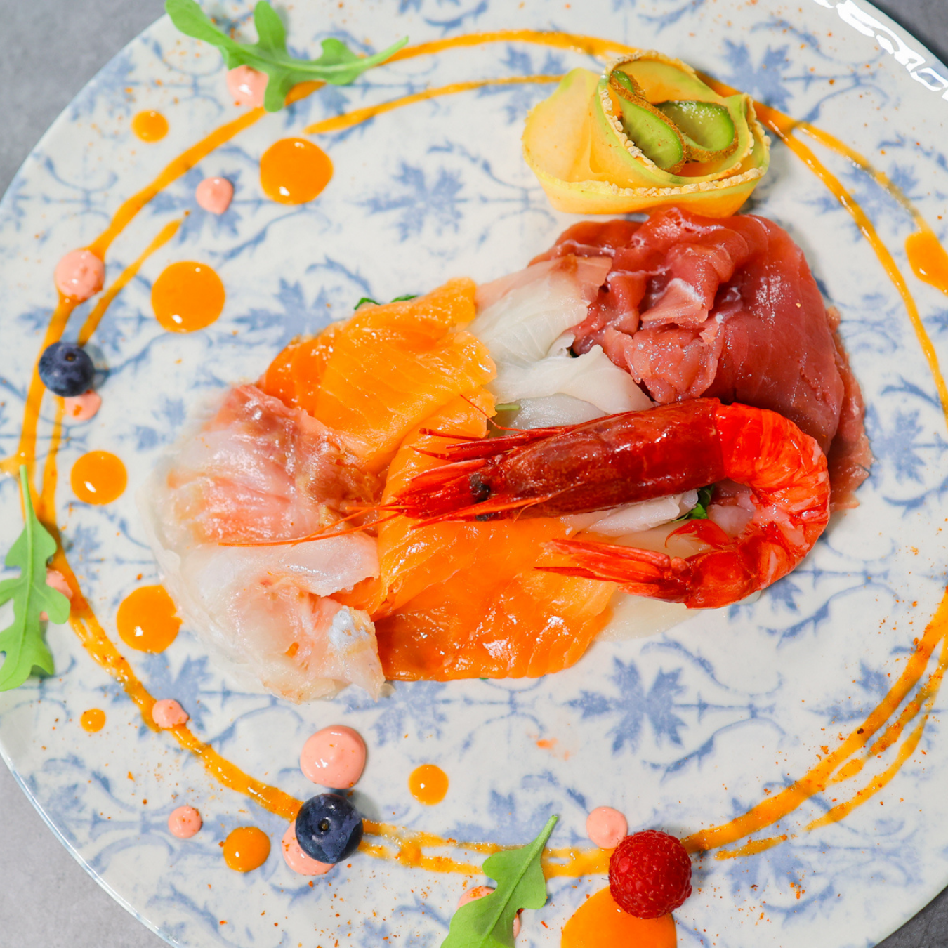 Piatto di cruditées di mare - Ristorante Da Dino a Torino