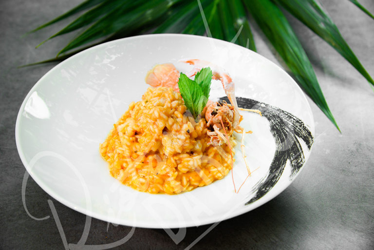 Riso carnaroli mantecato alla code di scampi